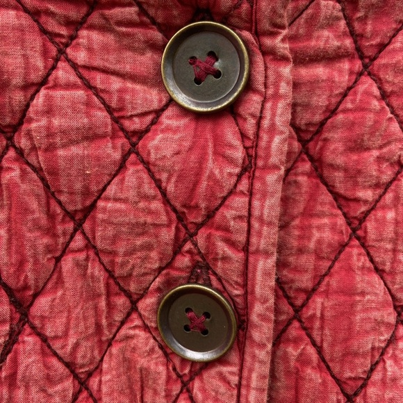 NWT April Cornell Lexington Quilted Cotton Jacket in Vintage Red Women's Size M - Picture 3 of 7